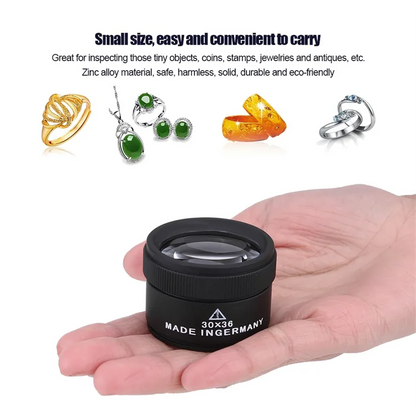 30x Magnifying Glass Portable for Jewelry and Coin Detail - Smarsty