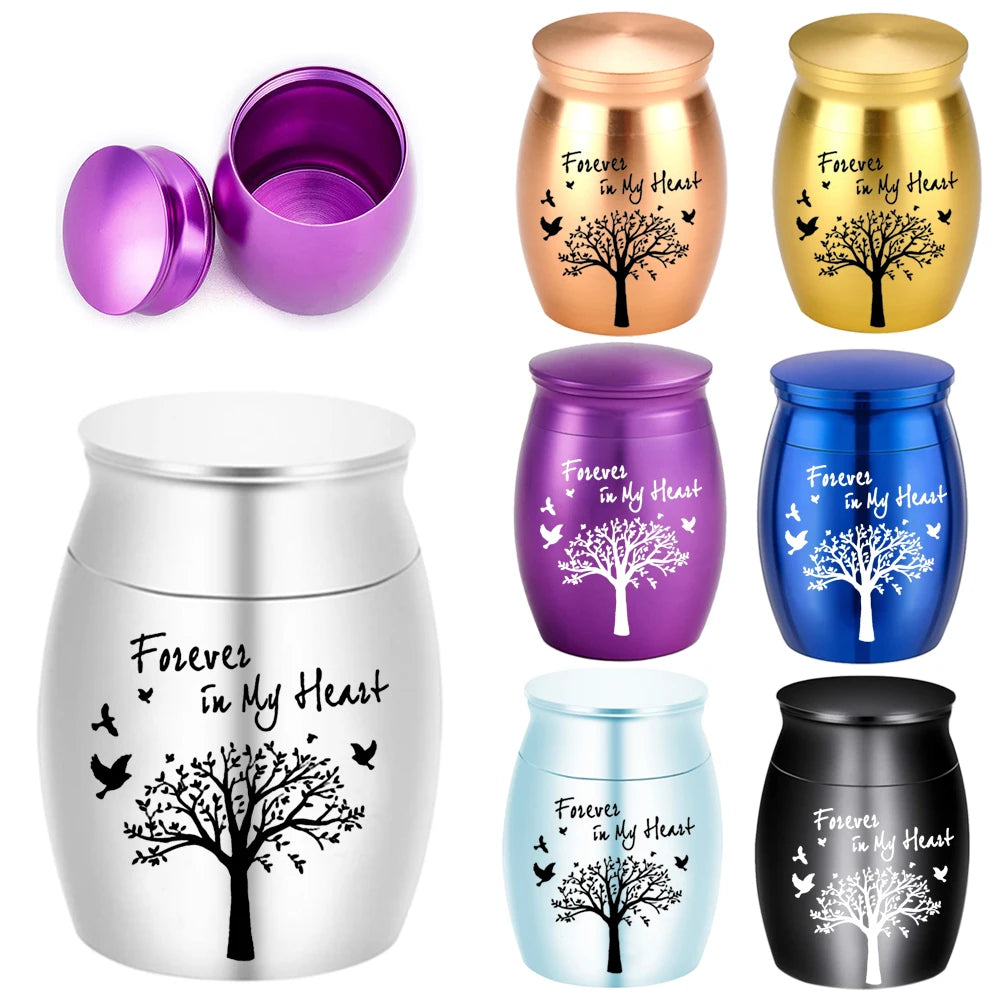 7 Colors Tree of Life Keepsake Urn for Ashes - Smarsty
