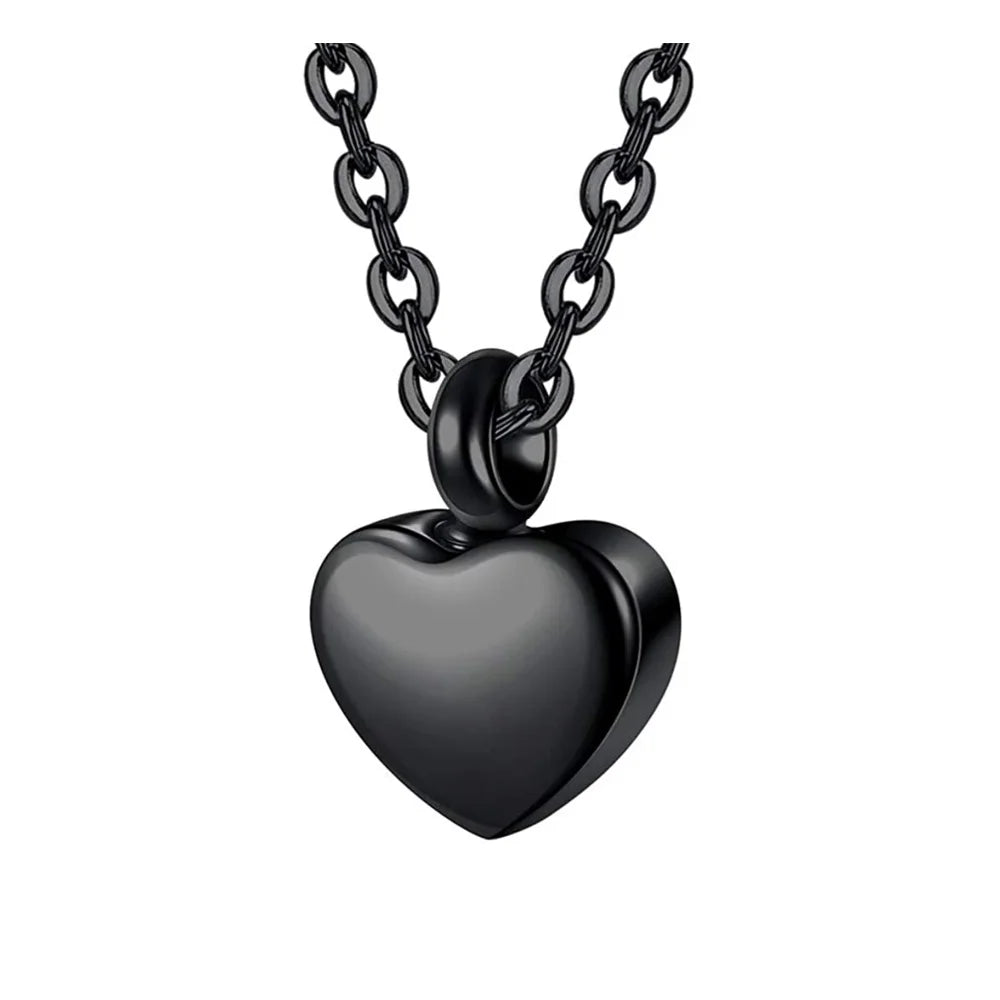 Small Heart Cremation Urn Necklace for Ashes - Smarsty