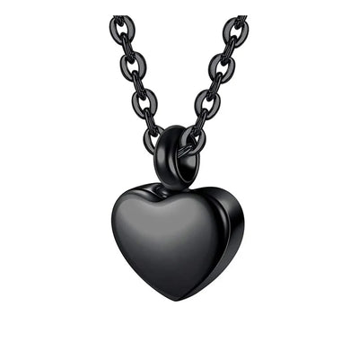 Small Heart Cremation Urn Necklace for Ashes - Smarsty