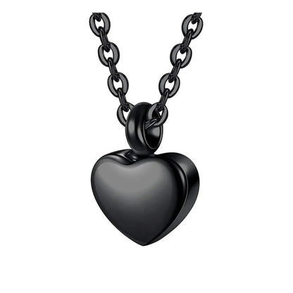Small Heart Cremation Urn Necklace for Ashes - Smarsty
