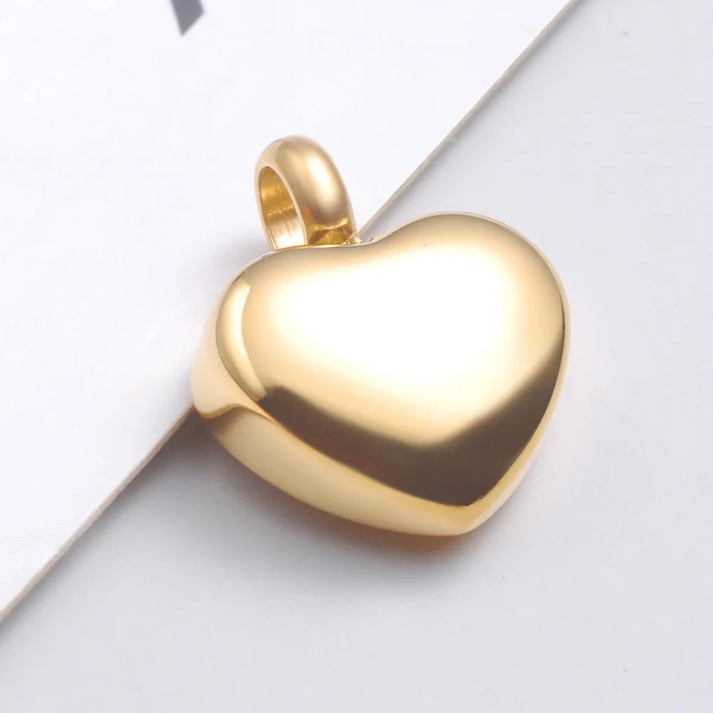 Small Heart Cremation Urn Necklace for Ashes - Smarsty