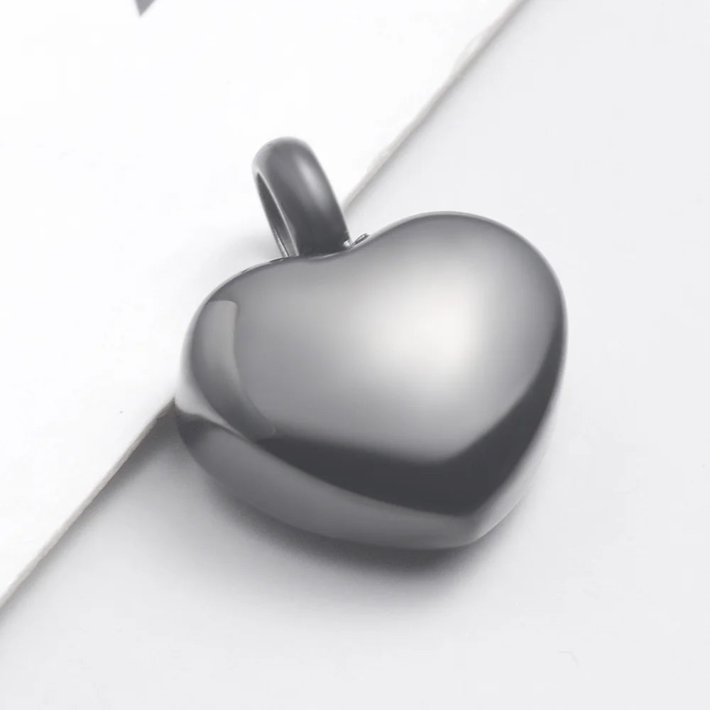 Small Heart Cremation Urn Necklace for Ashes - Smarsty