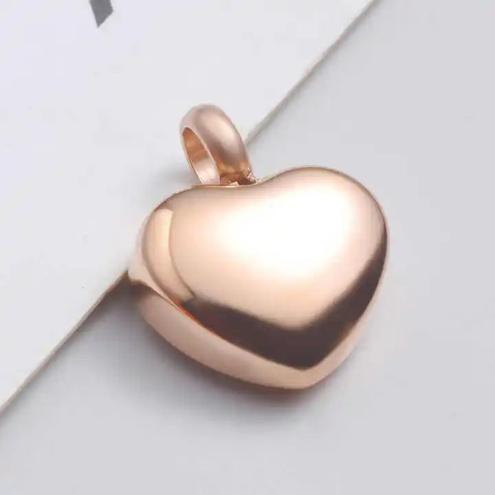 Small Heart Cremation Urn Necklace for Ashes - Smarsty