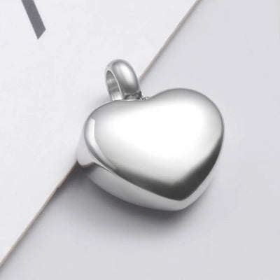 Small Heart Cremation Urn Necklace for Ashes - Smarsty