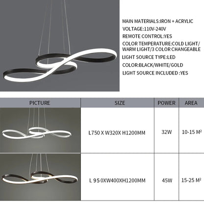 Modern Kitchen Island Pendant Lights with Remote Dimming - Smarsty