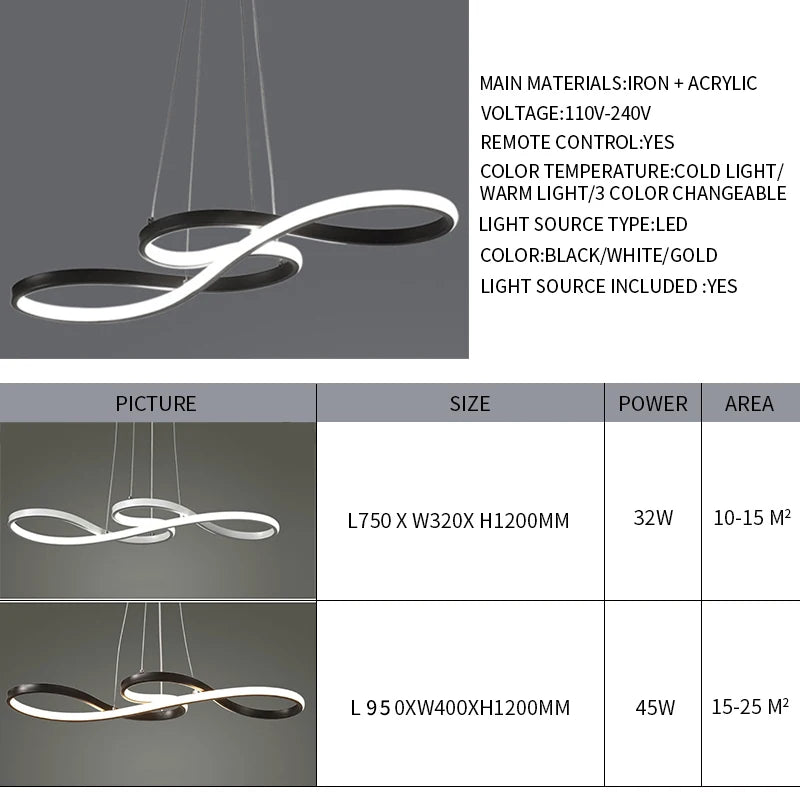 Modern Kitchen Island Pendant Lights with Remote Dimming - Smarsty