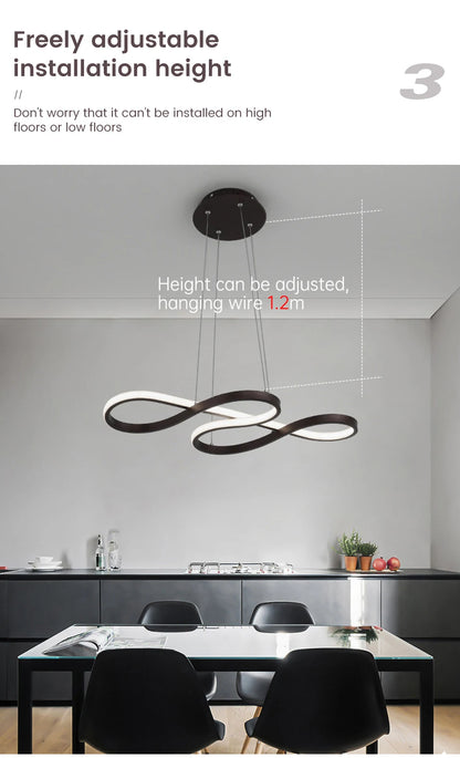 Modern Kitchen Island Pendant Lights with Remote Dimming - Smarsty