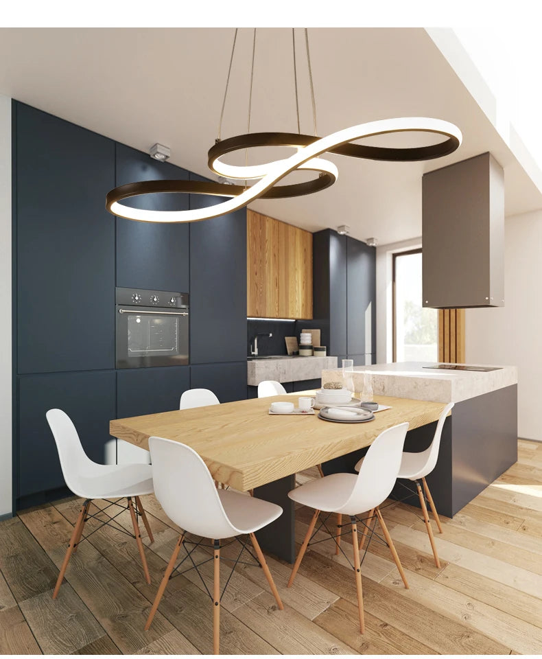 Modern Kitchen Island Pendant Lights with Remote Dimming - Smarsty