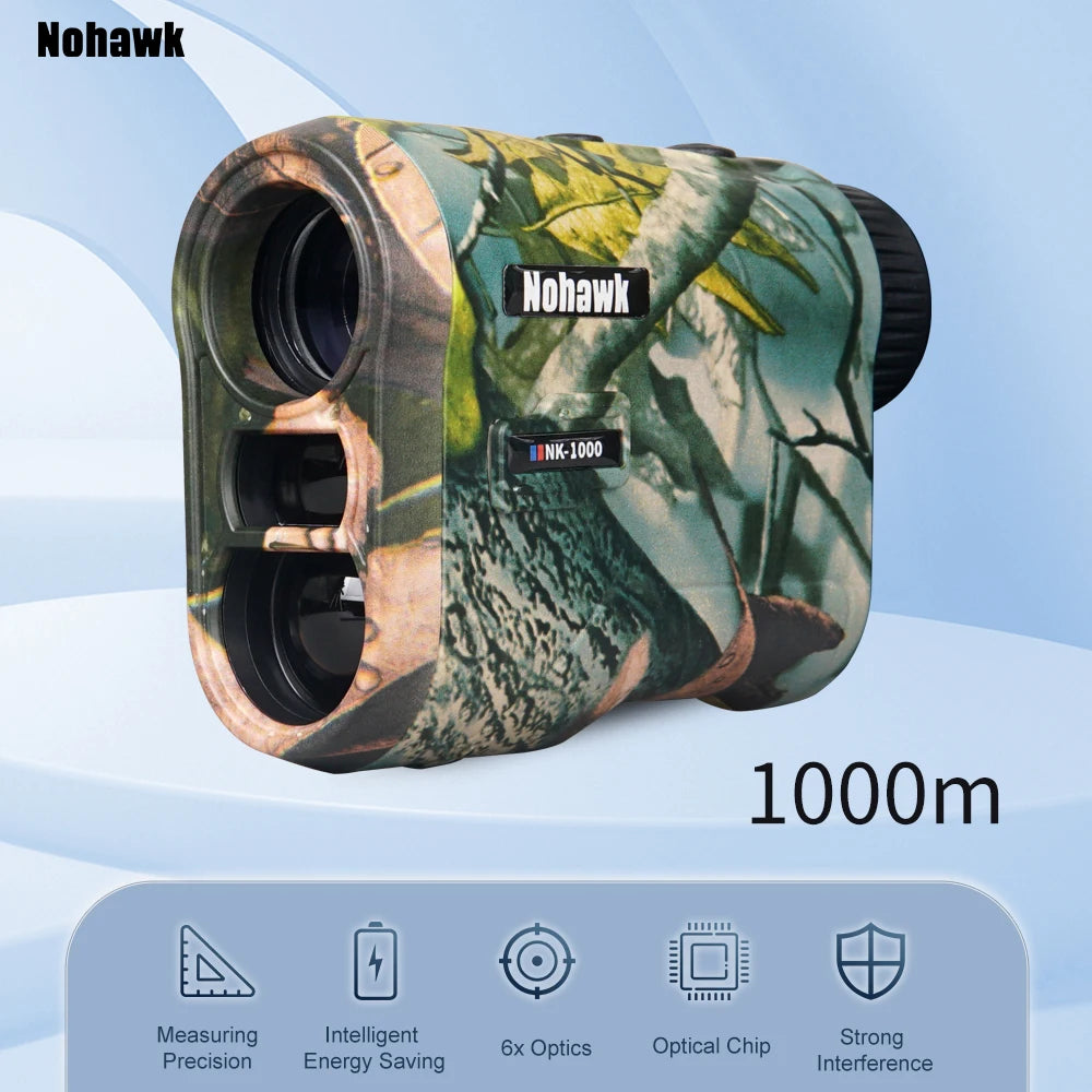 Nohawk Golf Laser Rangefinder USB Rechargeable with Slope Compensation - Smarsty