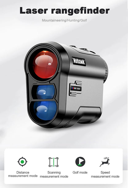 Nohawk Golf Laser Rangefinder USB Rechargeable with Slope Compensation - Smarsty
