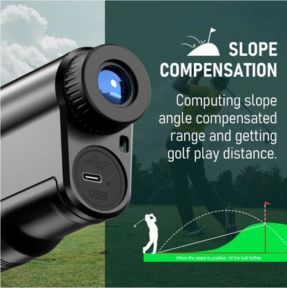 Nohawk Golf Laser Rangefinder USB Rechargeable with Slope Compensation - Smarsty