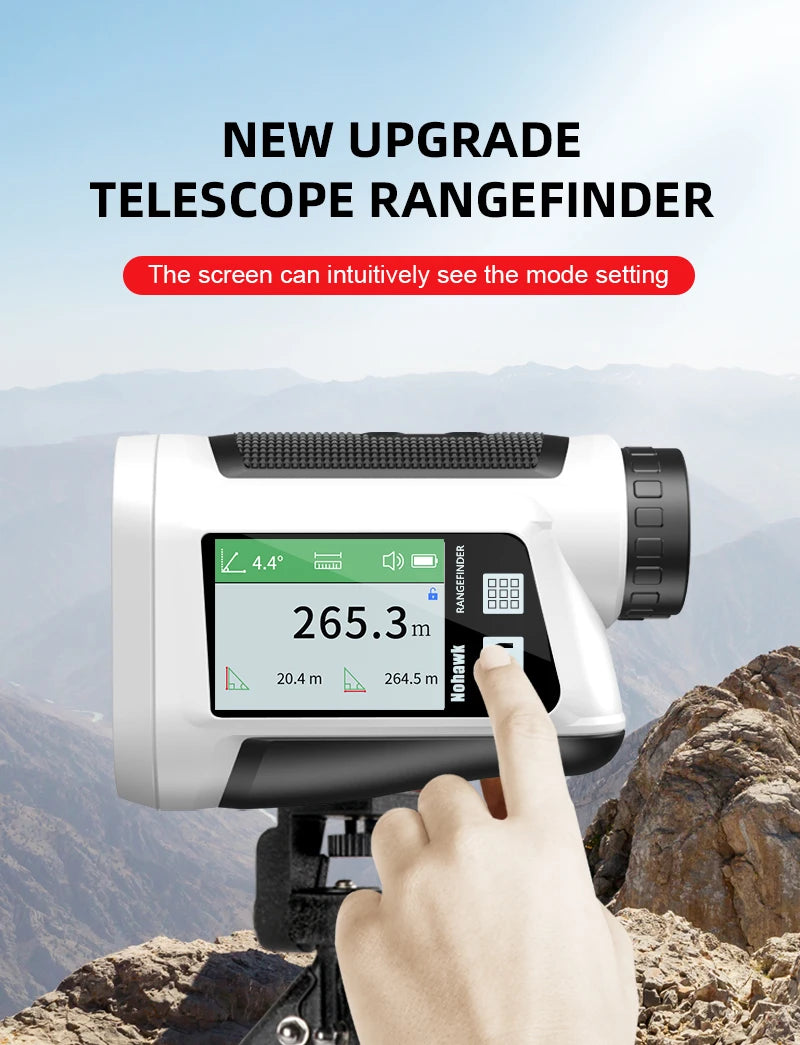 Nohawk Golf Laser Rangefinder USB Rechargeable with Slope Compensation - Smarsty