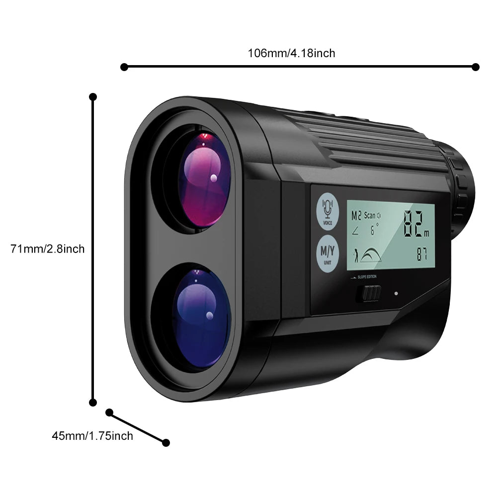 Nohawk Golf Laser Rangefinder USB Rechargeable with Slope Compensation - Smarsty