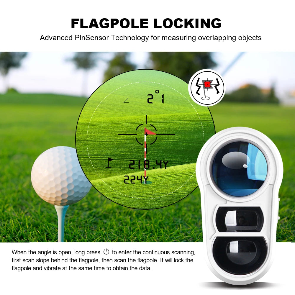 Revasri Golf Laser Rangefinder with Flag Lock Feature - Smarsty