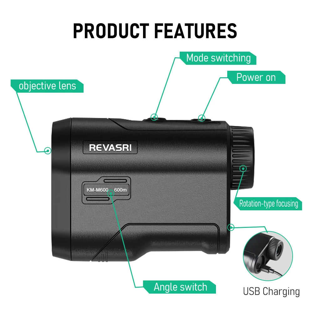 Revasri Golf Laser Rangefinder with Flag Lock Feature - Smarsty
