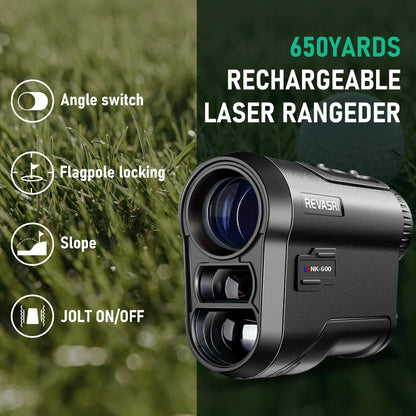 REVASRI Golf Rangefinder with Rechargeable Battery and Slope Feature - Smarsty