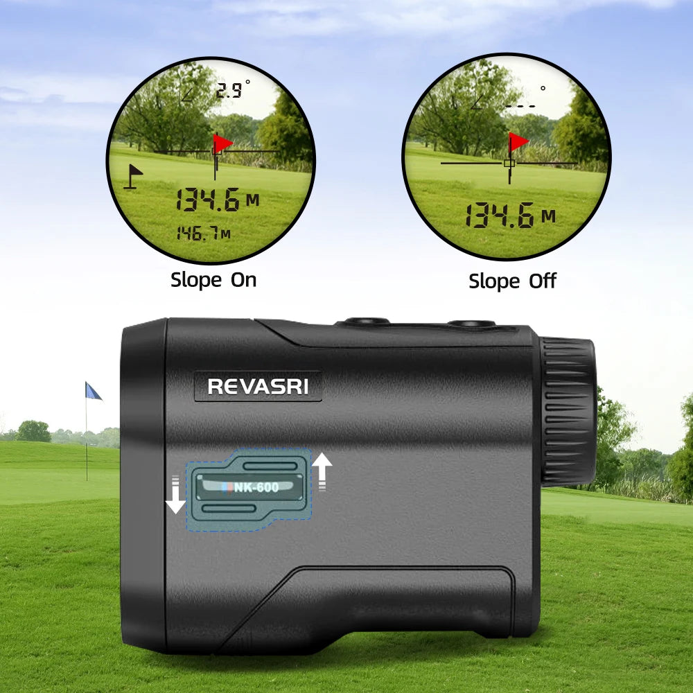 REVASRI Golf Rangefinder with Rechargeable Battery and Slope Feature - Smarsty