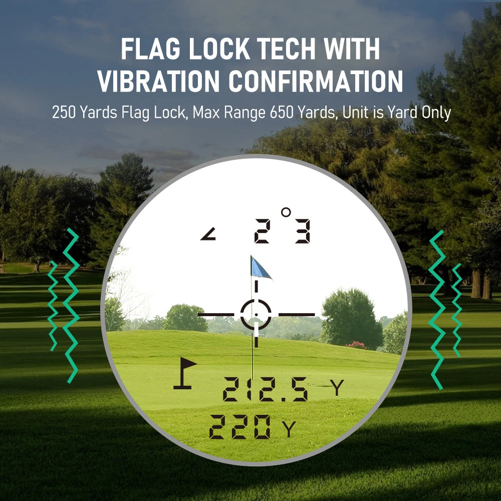 REVASRI Golf Rangefinder with Rechargeable Battery and Slope Feature - Smarsty