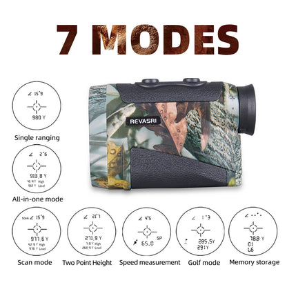 REVASRI Golf Rangefinder with Rechargeable Battery and Slope Feature - Smarsty