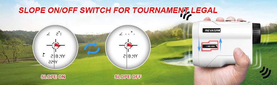 Revasri Golf Laser Rangefinder with Slope and Vibration - Smarsty