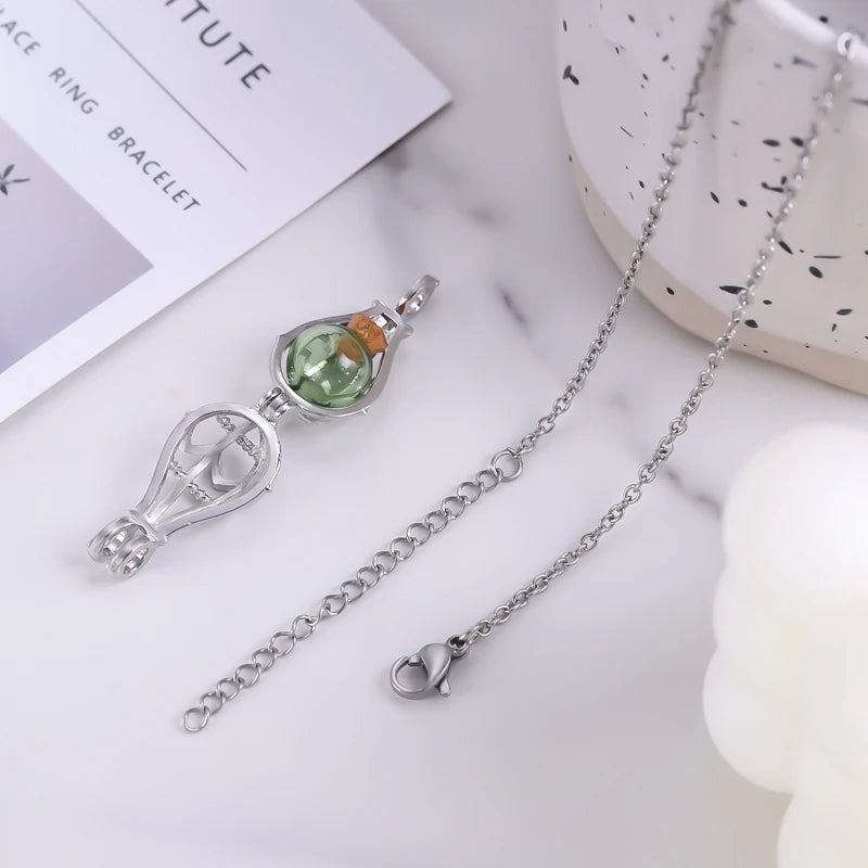 Hollow Teardrop Urn Necklace for Ashes Memorial - Smarsty