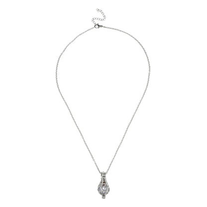 Hollow Teardrop Urn Necklace for Ashes Memorial - Smarsty
