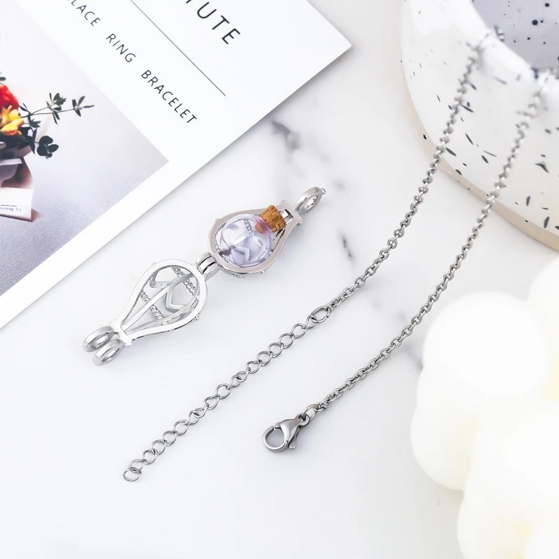 Hollow Teardrop Urn Necklace for Ashes Memorial - Smarsty