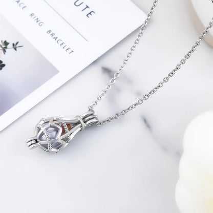 Hollow Teardrop Urn Necklace for Ashes Memorial - Smarsty