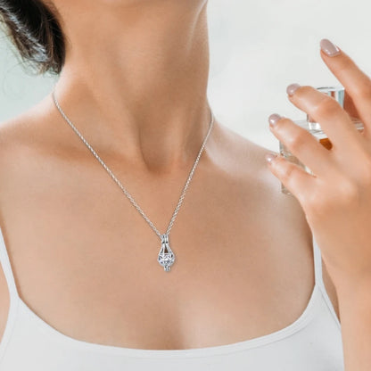 Hollow Teardrop Urn Necklace for Ashes Memorial - Smarsty