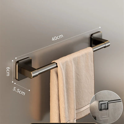 Wall Mounted Towel Holder with No Drilling Convenience - Smarsty