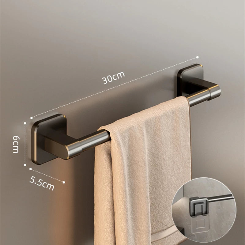 Wall Mounted Towel Holder with No Drilling Convenience - Smarsty