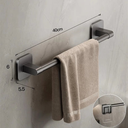 Wall Mounted Towel Holder with No Drilling Convenience - Smarsty