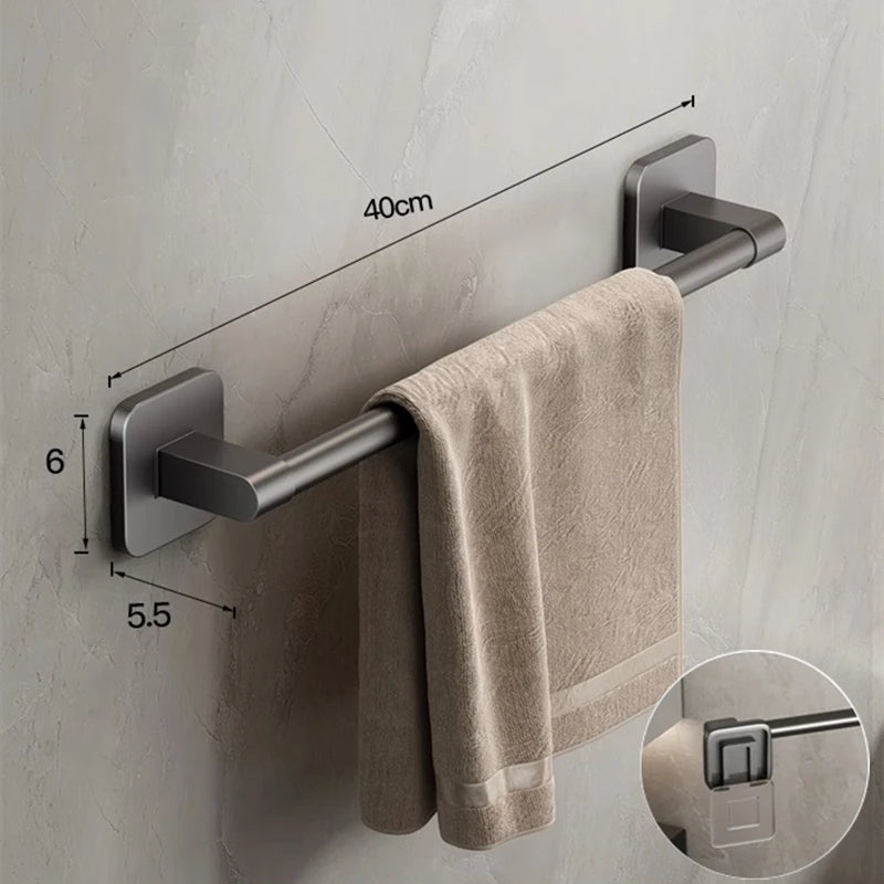 Wall Mounted Towel Holder with No Drilling Convenience - Smarsty