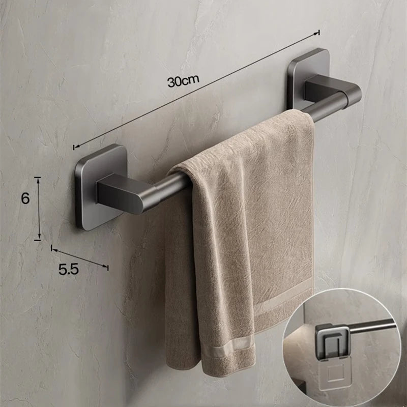 Wall Mounted Towel Holder with No Drilling Convenience - Smarsty