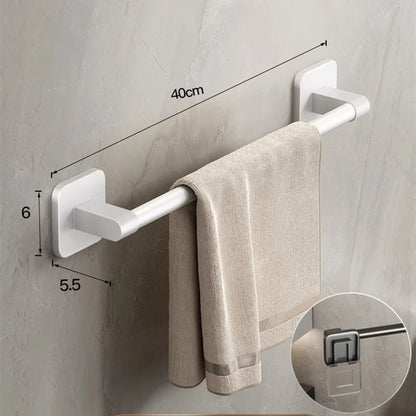 Wall Mounted Towel Holder with No Drilling Convenience - Smarsty