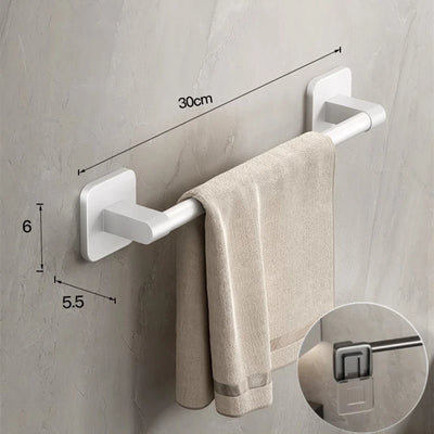 Wall Mounted Towel Holder with No Drilling Convenience - Smarsty