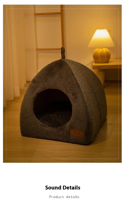 Warm Triangle Cat Nest for Deep Sleep Comfort - Smarsty