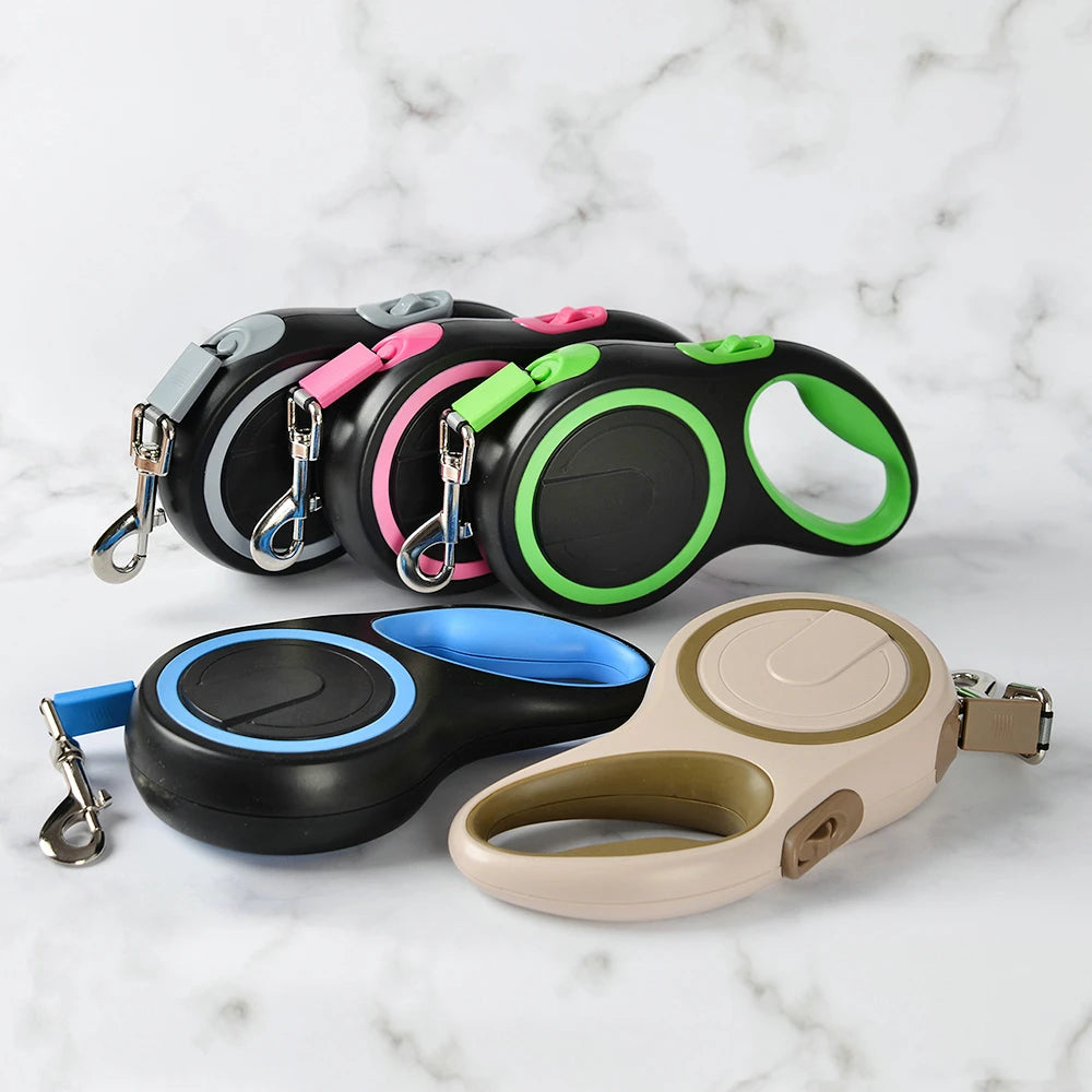 Retractable Dog Leash with Adjustable Collar for All Sizes - Smarsty