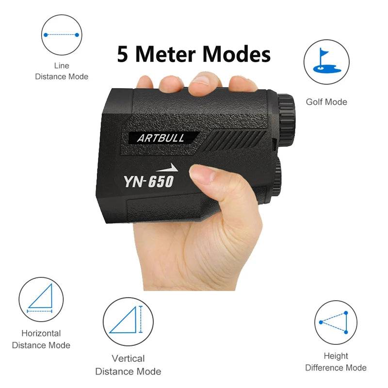 ARTBULL 650m Laser Golf Rangefinder with Slope Feature - Smarsty