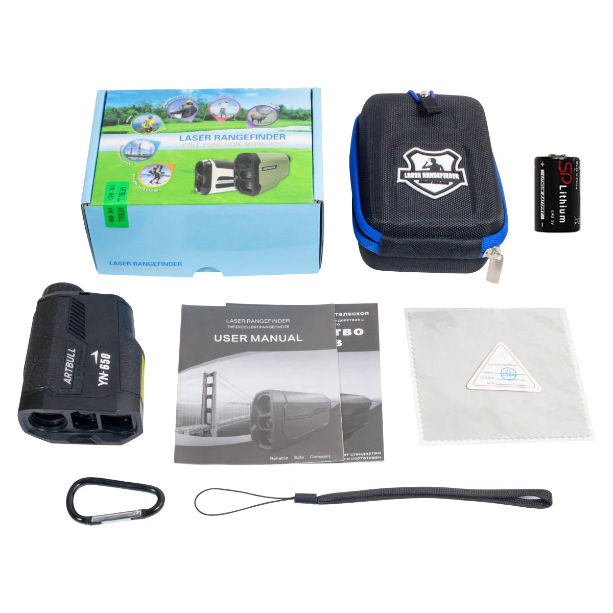 ARTBULL 650m Laser Golf Rangefinder with Slope Feature - Smarsty