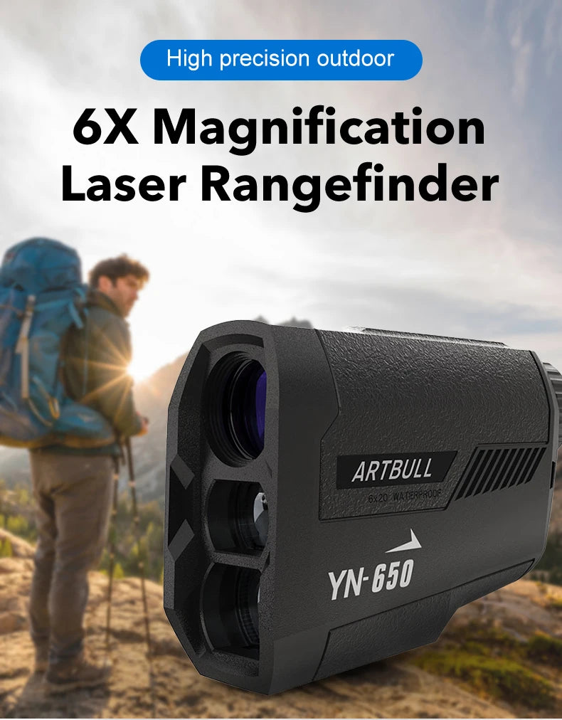 ARTBULL 650m Laser Golf Rangefinder with Slope Feature - Smarsty