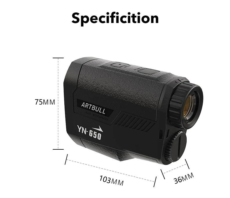 ARTBULL 650m Laser Golf Rangefinder with Slope Feature - Smarsty