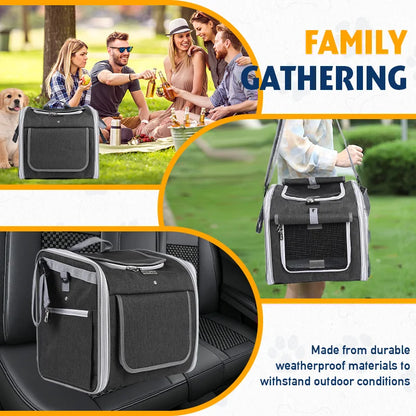 Expandable Soft Sided Pet Carrier Backpack for Bikes - Smarsty
