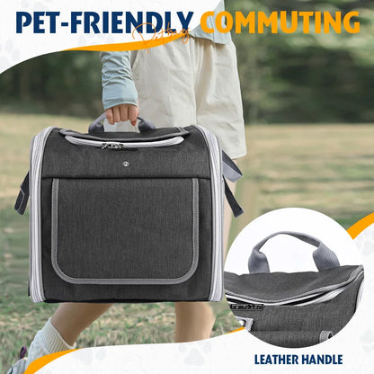 Expandable Soft Sided Pet Carrier Backpack for Bikes - Smarsty