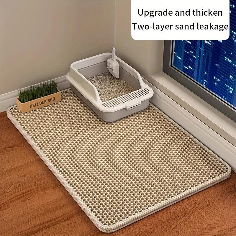 Large Cat Litter Mat with Easy Cleaning Design - Smarsty