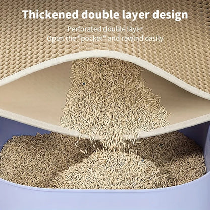 Large Cat Litter Mat with Easy Cleaning Design - Smarsty