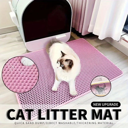 Large Cat Litter Mat with Easy Cleaning Design - Smarsty