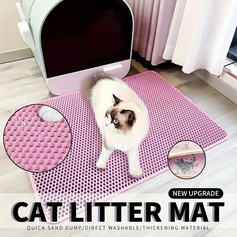 Large Cat Litter Mat with Easy Cleaning Design - Smarsty