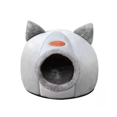 Cute Cat Head Shape Warm Sleeping Cave Nest - Smarsty